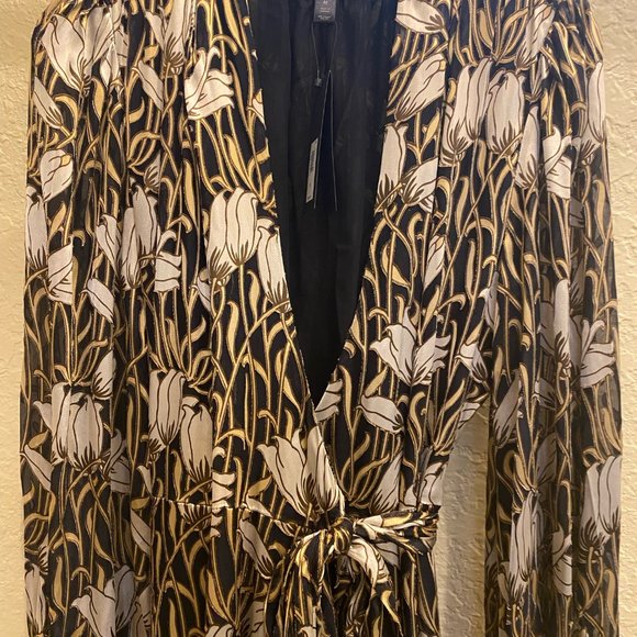 Banana Republic Brown and White High Low Dress - Picture 2 of 6